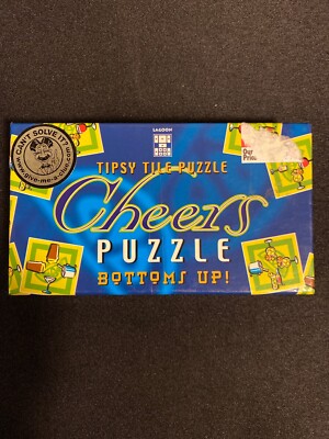 Lagoon Games Bartender Bar Tipsy Tile Puzzle Bottoms Up Drinking Cheers Vintage