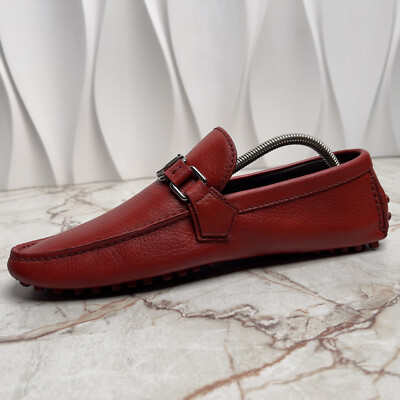 Louis Vuitton ローファー 赤 Louis Vuitton 赤 レザー ローファー