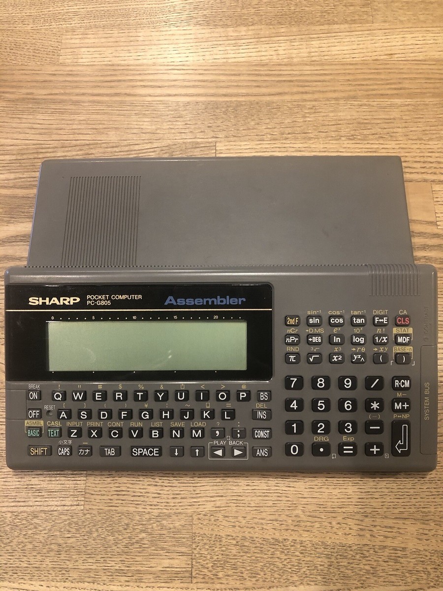 POCKET COMPUTER PC-1360K 通電OK ジャンク扱い Sharp Pocket Computer PC-G805 Junk items Vintage | eBay