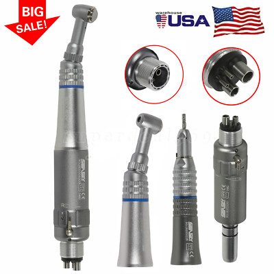 NSK STYLE Dental Contra Angle Straight Air Motor Handpiece Push button E type ty