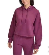 NWT Calvin Klein Jeans Women's Soft Pullover Cropped Hoodie Red Size M 60 3C666