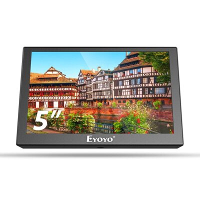 5inch Mini Portable HDMI Monitor Multi-port VGA/AV/BNC Display Screen for Gaming