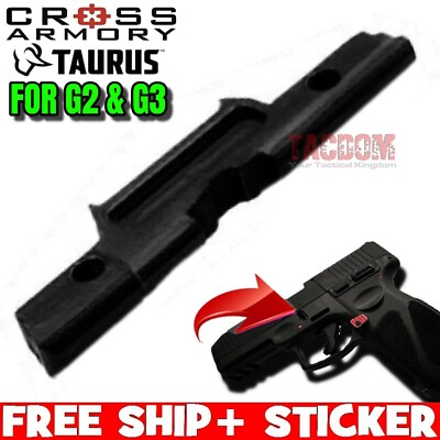 Cross Armory BLACK EXTENDED SLIDE LOCK for TAURUS G2 G3 TAKE DOWN STAINLESS STEL