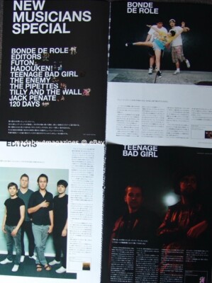 CLIPPINGS - EDITORS, JACK PENATE, BONDE DE ROLE, HADOUKEN!, TILLY & THE WALL
