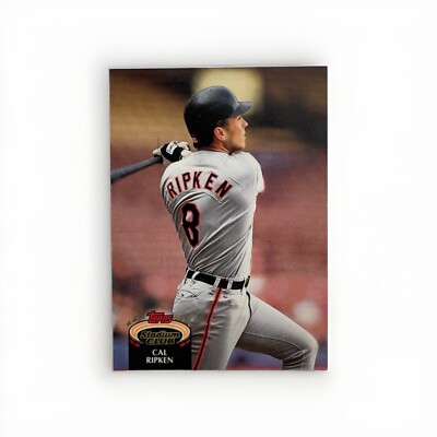1992 Stadium Club #1 Cal Ripken Baltimore Orioles ERROR on Last Name spelling.