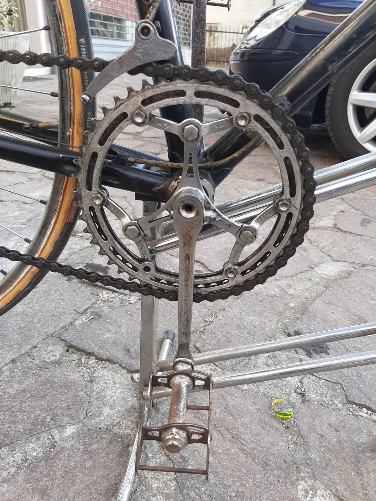 Portachiavi Bici Da Corsa In Metallo &ndash; Argento &ndash; Unisex &ndash; Nuovo Con Etichette