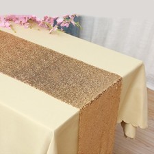 gold glitter sequin table runner wedding anniversary birthday cake table decor