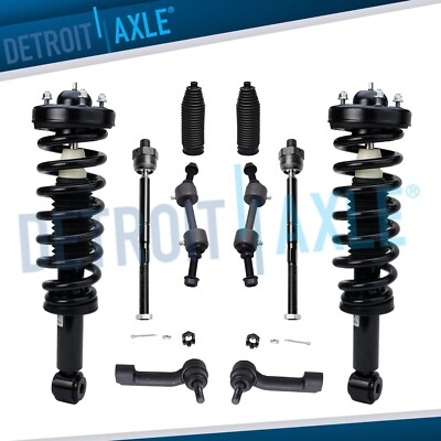 10pc Front Strut Coil Spring Sway Bar Tie Rod for 2007-2013 Expedition Navigator