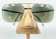 Vintage SRO Buck W6 Silver Square Pilot Sunglasses USA FRAMES ONLY