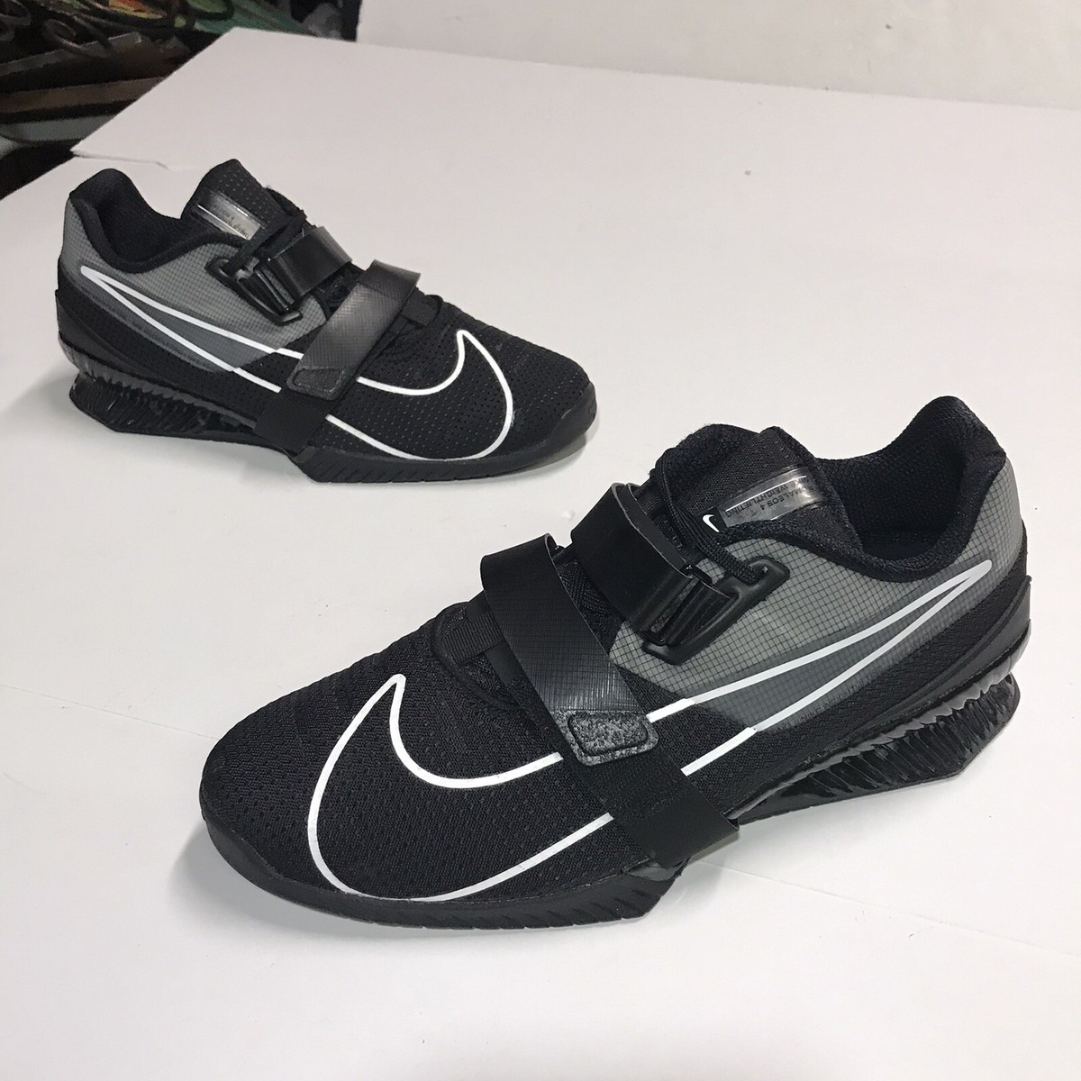 Nike Romaleos 4 Men Size 15 Black CD3463 010 Weightlifting Lifting