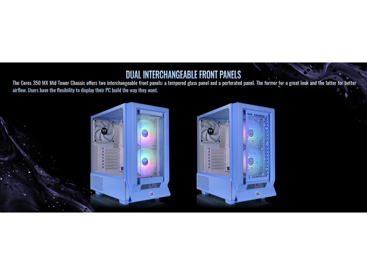 Корпус Thermaltake Ceres 350 MX Hydrangea Blue Mid Tower ATX 3 предустановленных ARGB