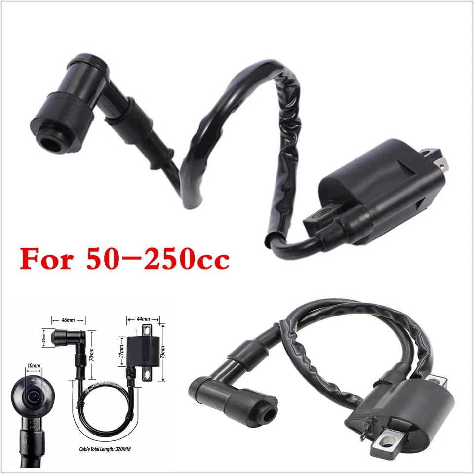 Bobina de encendido para scooters motocicletas 12V para 50 70 110 125 150 200 250cc accesorio Foto 2 de 4