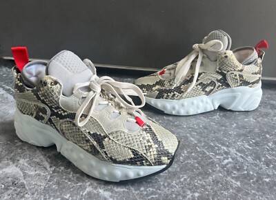 ACNE STUDIOS Snakeskin Manhattan Chunky Sneaker Shoes Sz 11/41