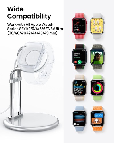 for Apple Watch Stand, Watch Charging Dock Station for Desk, Watch Charger Ni... - Picture 3 of 7
