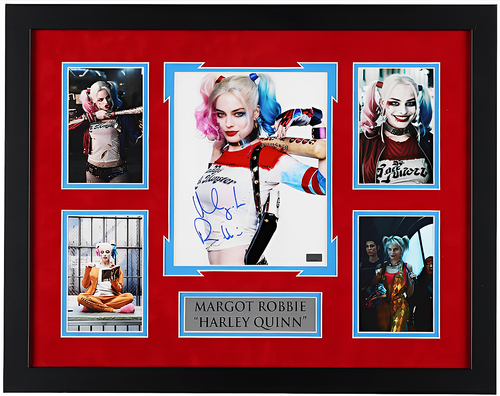 Riesiges -MARGOT ROBBIE- HARLEY QUINN CA/BECKETT signiert/Autogramm/Auto Foto Display
