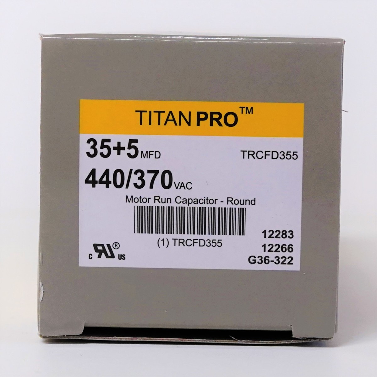 TitanPro TRCFD355 HVAC Round Dual Motor Run Capacitor 35/5