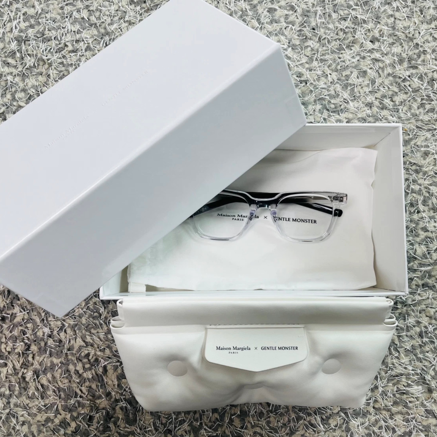 Gentle Monster x Maison Margiela MM117 Translucent Clear / FEDEX 