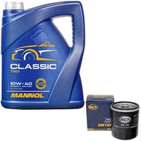 MotoröL Set 10W-40 5 Liter + ÖLfilter FüR Subaru Suzuki Vitara Toyota Avensis