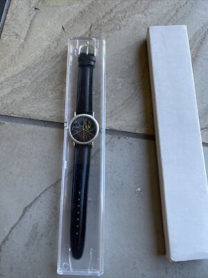1997 SPECIAL EDITION WARNER BROS. WATCH BLACK LEATHER BAND 1997 SPECIAL EDITION WARNER BROS. WATCH BLACK LEATHER BAND