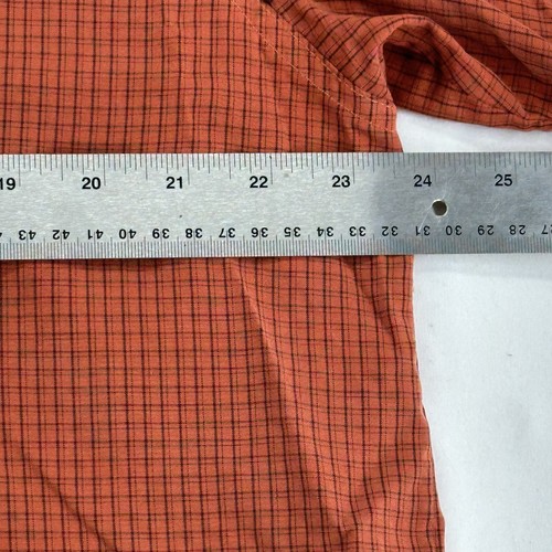 Columbia PFG Shirt Men's Large Orange Short Sleeve Button Up Fishing Outdoors - Picture 6 of 11