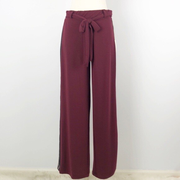 Thread & States Women's Wide Leg Pants Maroon Size Medium Thread & States Women's Wide Leg Pants Maroon Size Medium