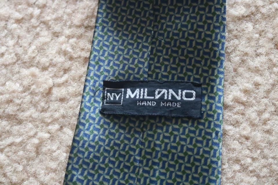 Лот из 6 — мужской галстук различных брендов: Milano, Van Heusen, ALBY и т. д. Длина 61 дюйм - Изображение 4 из 4