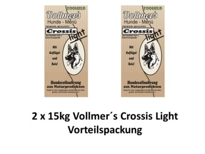 Vollmers Crossis Light | 2x15kg Hundefutter Vorteilspack
