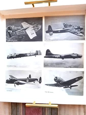 WORLD WAR II AMERICAN/BRITISH MILITARY AIRCRAFT PICTURES SET OF 32