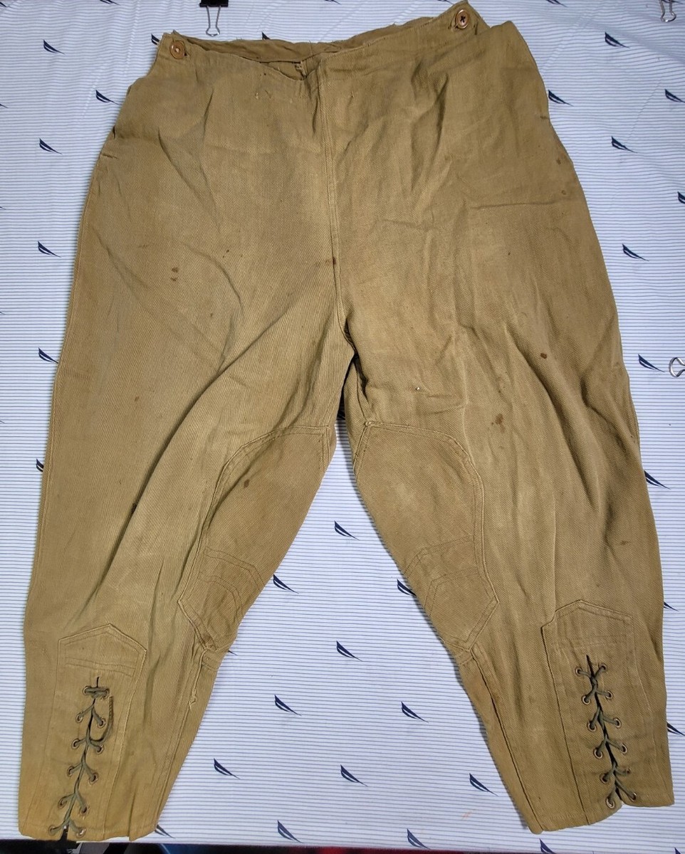 Pantalon D'équitation équestre Vintage - Taille 30 - Marron - Début XXe