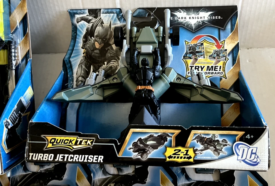 BATMAN The Dark Knight Rises Lote ULTRAHÉROE 10" JET CRUISER QUICKTEK 5 FIGURAS NUEVO Foto 3 de 4