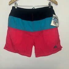 Vintage 1990  s BB Surf Multi-Color Shorts, Deadstock NWT, Size Medium