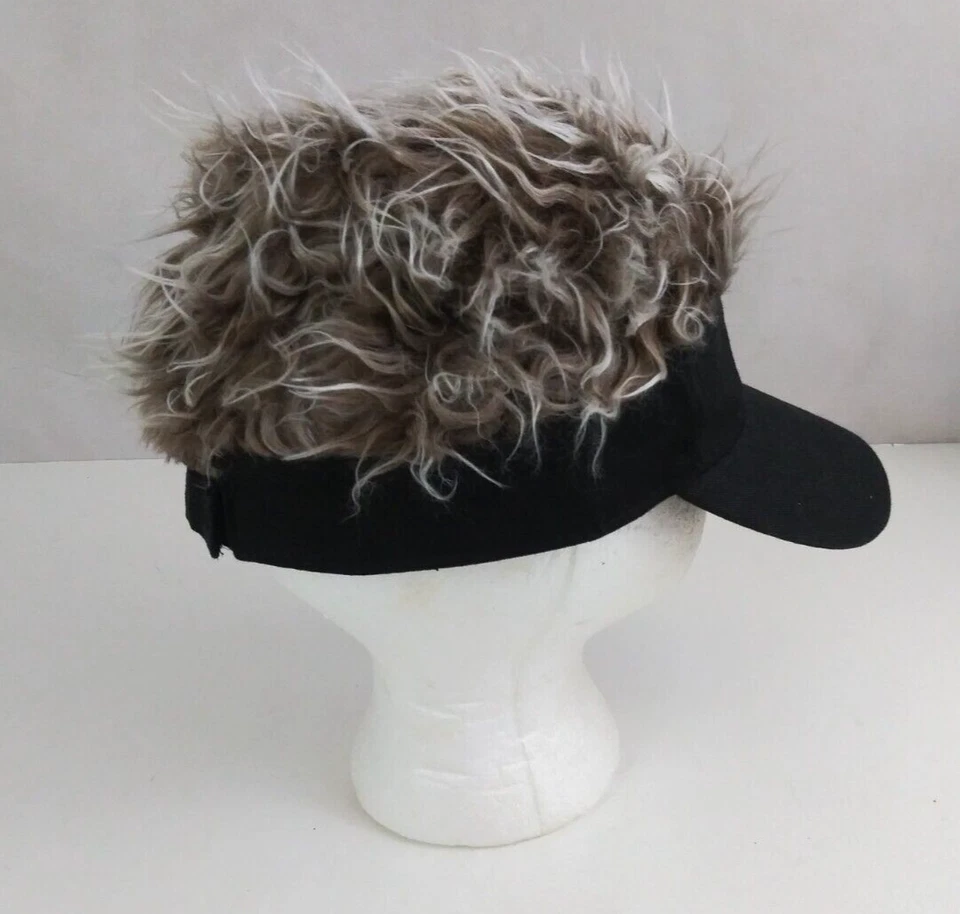 Gorra de béisbol ajustable negra con piel sintética para mujer Newsboy Cadet Foto 3 de 4