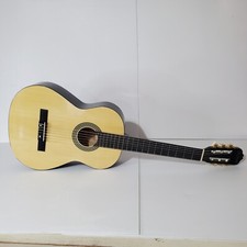 Carlo Robelli 6 String Acoustic Guitar Vintage Don Francisco Black Back Gold 