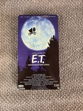 E.T. ET The Extra Terrestrial VHS 1982 Rare Green and Black Tape Spielberg