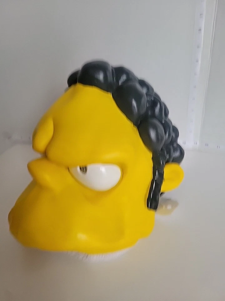 The Simpsons Official Moe Szyslak Latex Mask Cosplay Adult Size - Image 3 of 4