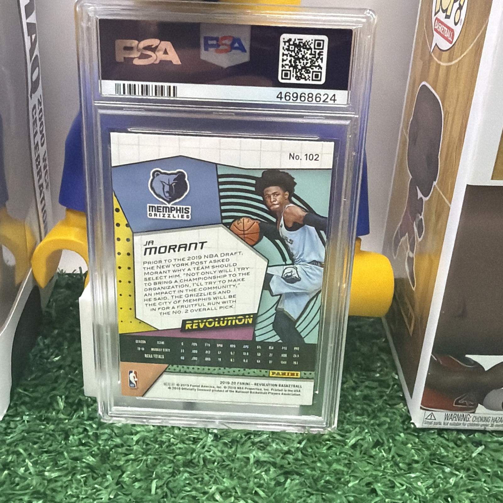 2019 Panini Revolution Ja Morant PSA 10 view 2