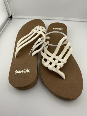 NEW Sanuk WOMEN's Yoga Sandy Flip Flop Lightweight Outdoor Sandals