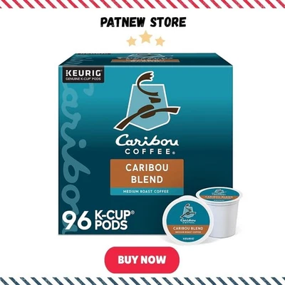 CARIBOU COFFEE Caribou Blend Coffee K-Cup Pods, Medium Roast, 96/Carton - HOT DEAL