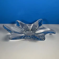 Baccarat Crystal Stella Starburst Art Splash Centerpiece Bowl Dish Trinket