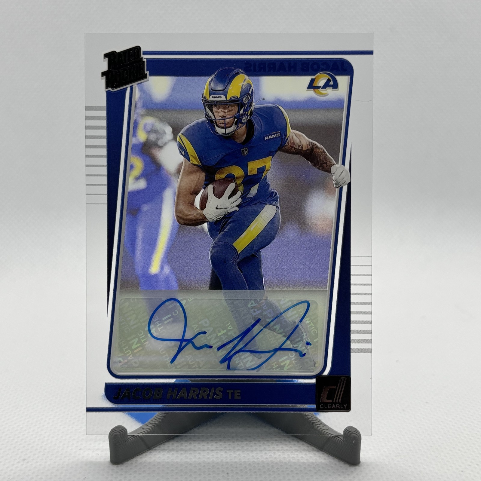 Jacob Harris Panini Clearly Donruss #90 Rated Rookie Autograph