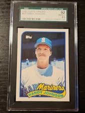 1989 Topps Traded Randy Johnson Rookie SGC 92 Nm Mint — Classic Big Unit RC