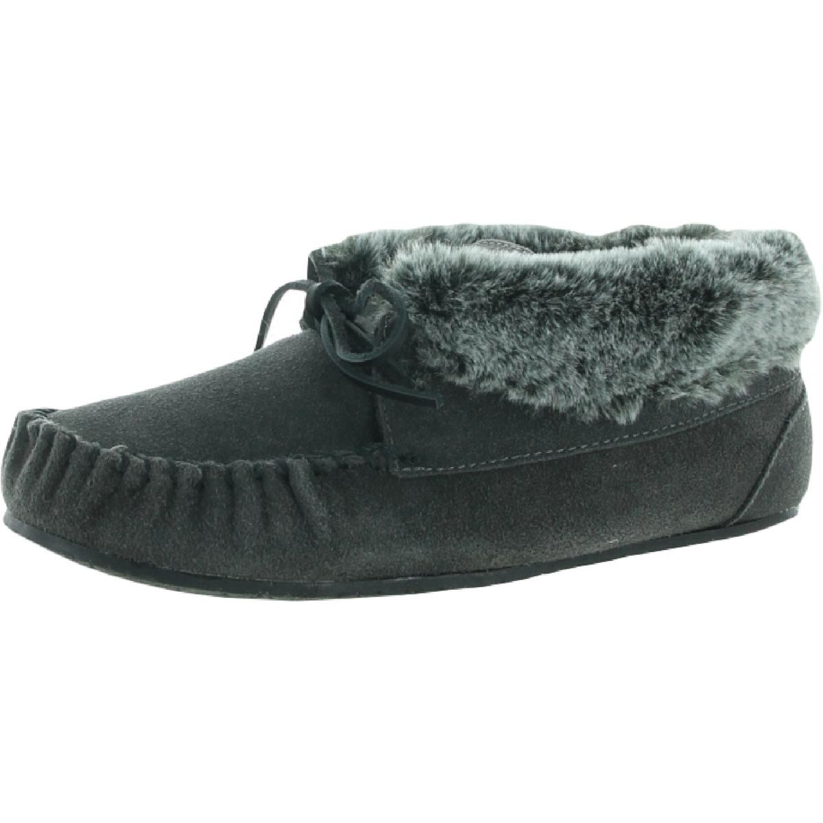 Женские замшевые ботильоны Minnetonka Cabin серого цвета, 13 узких (AA,N) BHFO 7152