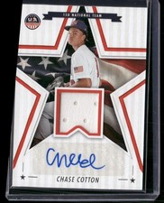 2025 Panini Stars and Stripes USA #SSM-CC Chase Cotton Signature Materials