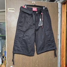 Men's Belted Classic-Fit Cargo Shorts Multi-Pocket Size 32-38 NWT You Choose