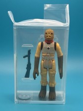 1980 Vintage Kenner Star Wars AFA 80 Loose Bossk Olive Head Flat Paint Variant