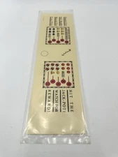 Mills Jennings Antique Slot Machine Replacement Award Card New Reel Header Card