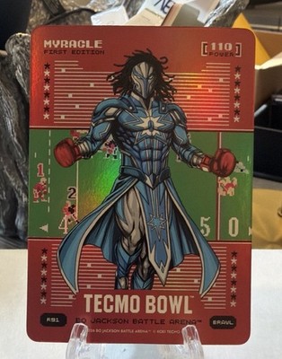 MYRACLE Bo Jackson Battle Arena Tecmo Bowl Jahmyr Gibbs Red Battlefoil Brawl R91