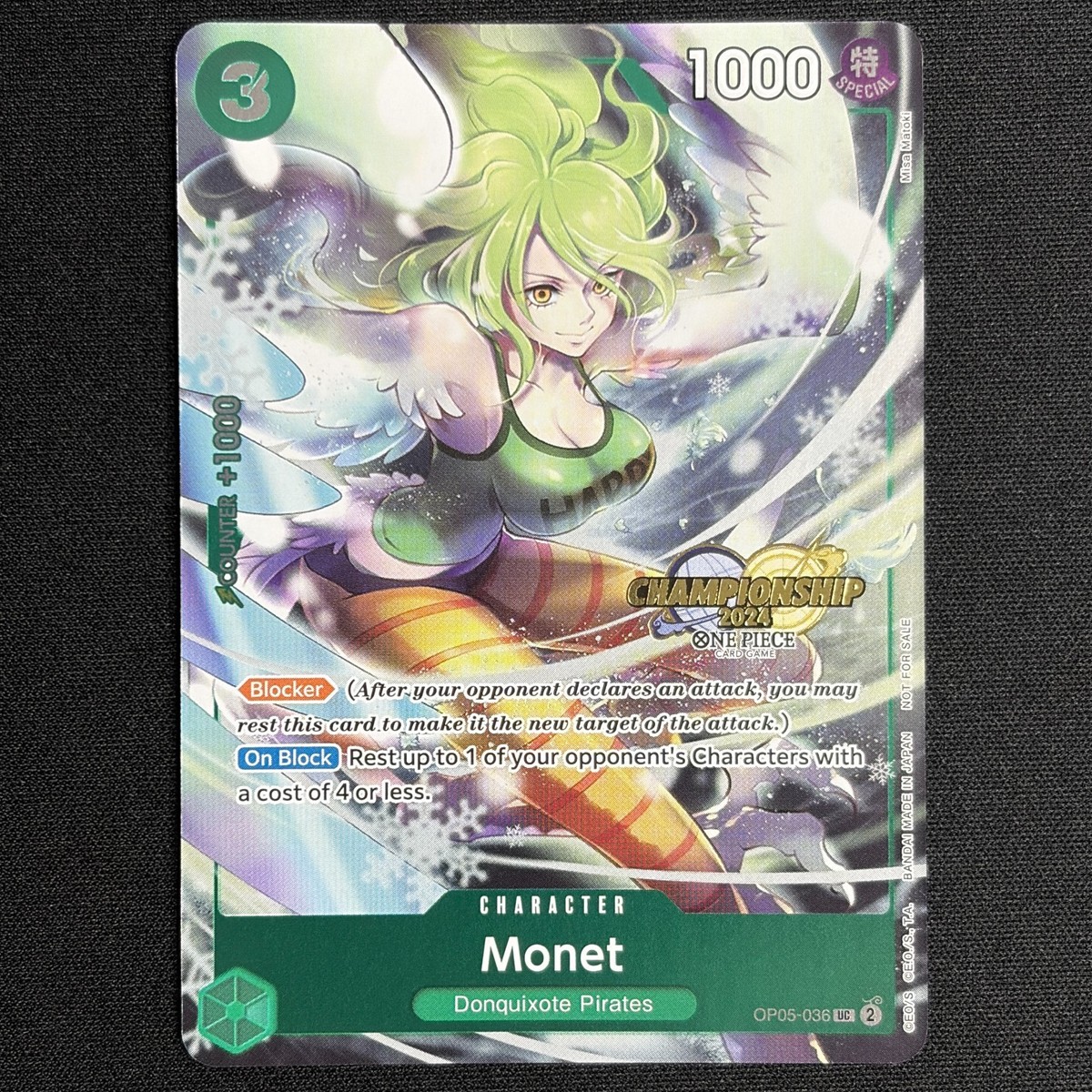 Monet ChampionShip 2024 Event Pack One Piece Promo Card OP05-036