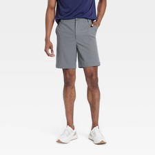 Men's 8" Golf Shorts - All In Motion Gray 30: Moisture Wicking,