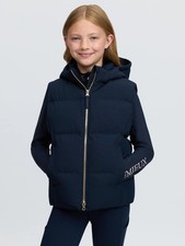 LeMieux Young Rider Joey Hooded Puffer Gilet | Navy Blue , Removable Hood